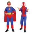 Детский маскарадный костюм "Человек-Паук/Супермен" Рост: 122-134 см пластик Изготовитель: Китай Артикул: 15163 инфо 7259q.