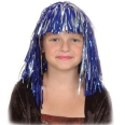 Детский маскарадный парик из дождика, цвет: серебристо-синий Серия: Magic Time инфо 7261q.